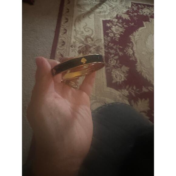 Kate Spade New York "Heart You" Enamel Hinged Bangle Bracelet EUC - Picture 5 of 8